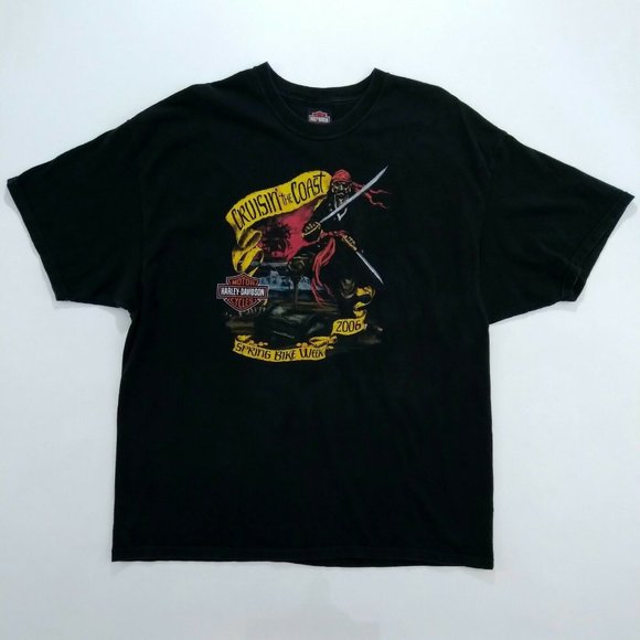 Harley-Davidson Other - Harley-Davidson Mens Adult T Shirt Size 2XL Pirate